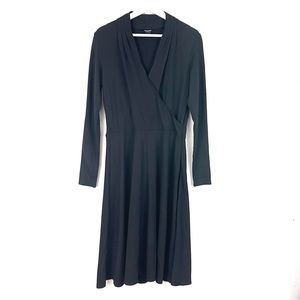 Worth New York Long Sleeve Stretch Faux Wrap Dress